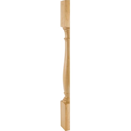 Hardware Resources 3-1/2" Wx1-3/4"Dx35-1/2"H White Birch Split Turned Post P1S-WB